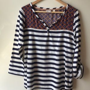 Anthropologie brand Henley style shirt
